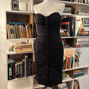 Carmen Marc Valvo tulle strapless dress